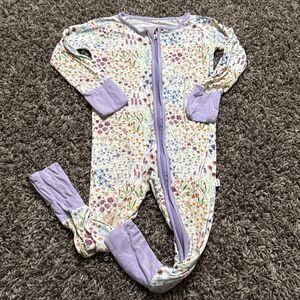 Baby Girl Little Sleepies Side 6-12 Months Play Condition Bamboo  Footsie
